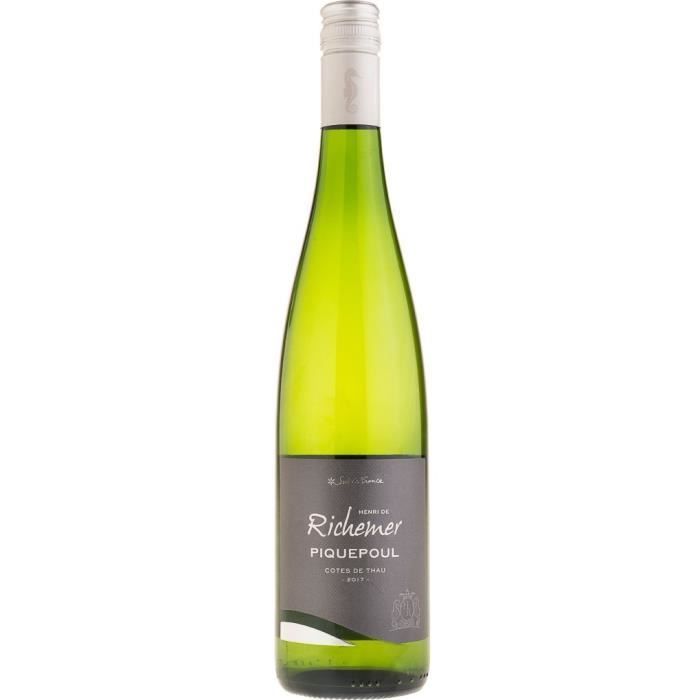Les Caves Richemer 2019 Côtes de Thau Piquepoul - Vin blanc de Languedoc
