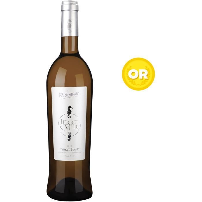 Les Caves Richemer Terre & Mer 2019 Côtes de Thau Terret Blanc - Vin blanc de Languedoc