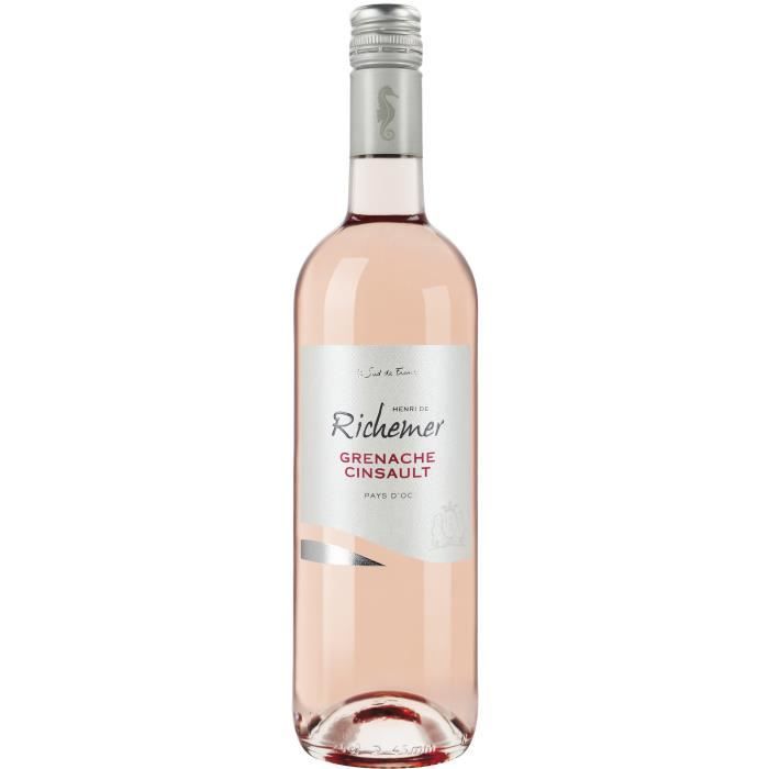Les Caves Richemer 2019 Pays d'Oc Grenache Cinsault - Vin rosé de Languedoc