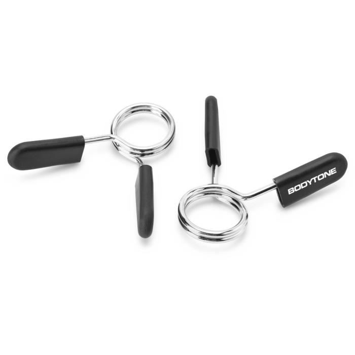 BODYTONE - DT/28 - PAIRE DE COLLIERS DE SERRAGE POUR BARRE DE MUSCULATION DE 28 MM DE DIAMÈTRE