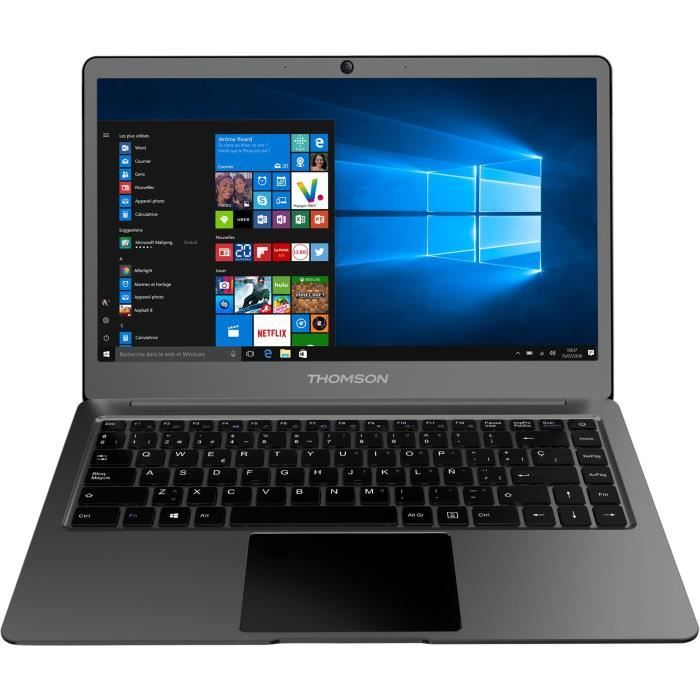 Ordinateur Ultrabook - THOMSON NEOX13-4T32 - 13,3 pouces FHD - Celeron N3350 - RAM 4Go - Stockage 32Go - Windows 10