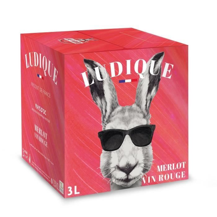 Ludique Merlot IGP Pays d’Oc - Vin rouge de Languedoc - Bib 3 L