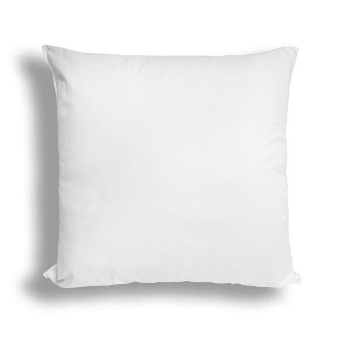 SOLEIL D'OCRE Oreiller CONFORT Anti-Acariens 40x40 cm - Blanc - Lot de 2 exemplaires