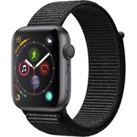 Apple Watch Series 4 GPS - 44mm Boîtier aluminium gris sidéral - Boucle noir (2018) - Reconditionné - Très bon état
