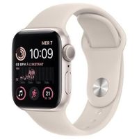 Apple Watch (Series SE) 2022 GPS 40 mm - Aluminium Blanc - Bracelet sport Blanc - Reconditionné - Très bon état