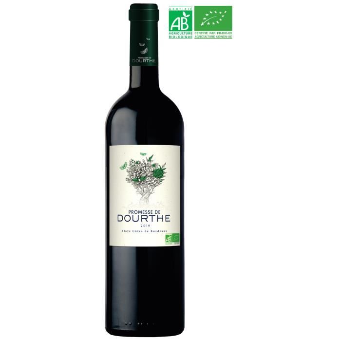 Promesse de Dourthe 2019 Blaye Côtes de Bordeaux - Vin rouge de Bordeaux - Bio
