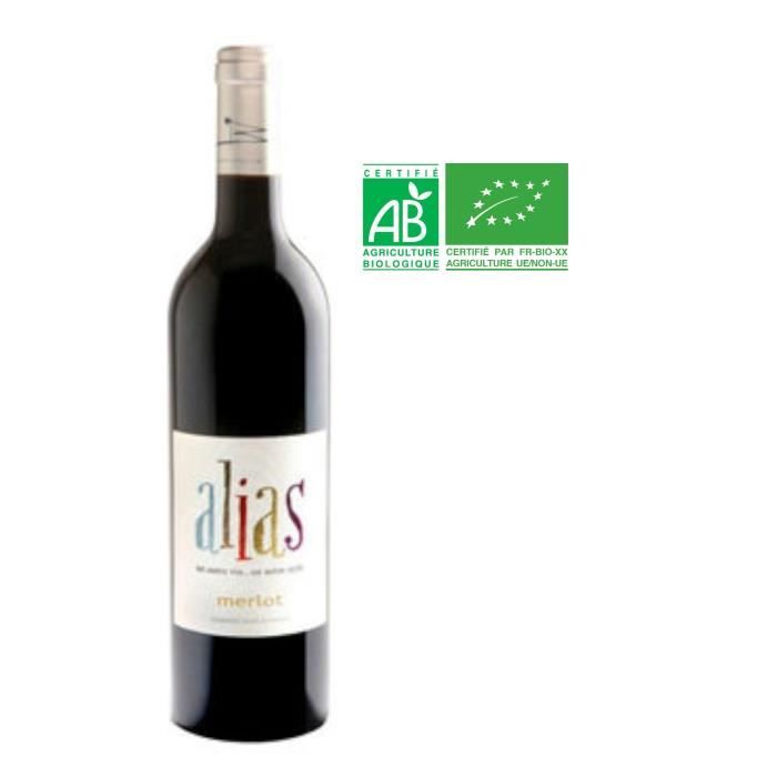 Alias 2015 Merlot - Vin de France rouge BIO