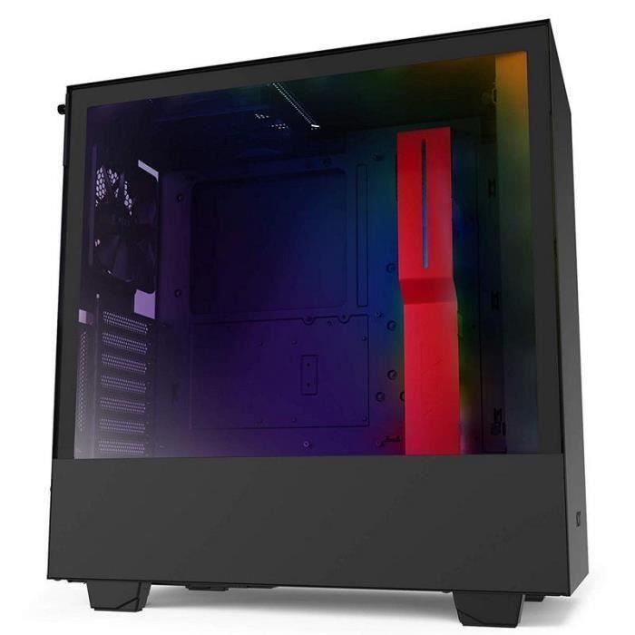NZXT BOITIER PC H510i - Noir / Rouge - Verre trempé - Format ATX (CA-H510i-BR)