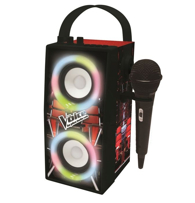 THE VOICE - Enceinte Tendance Bluetooth® - Portable avec micro et effets lumineux