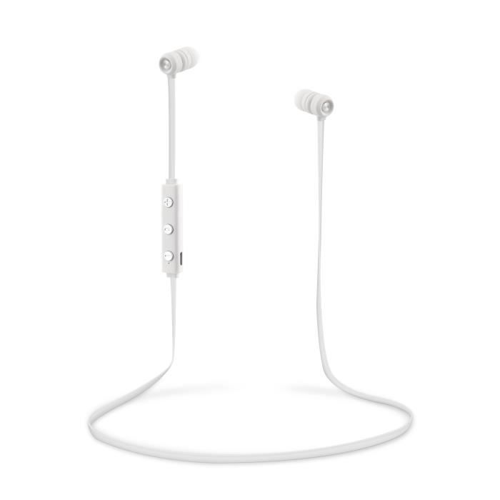 TNB EBFLATWH Ecouteurs bluetooth FLAT - Blanc