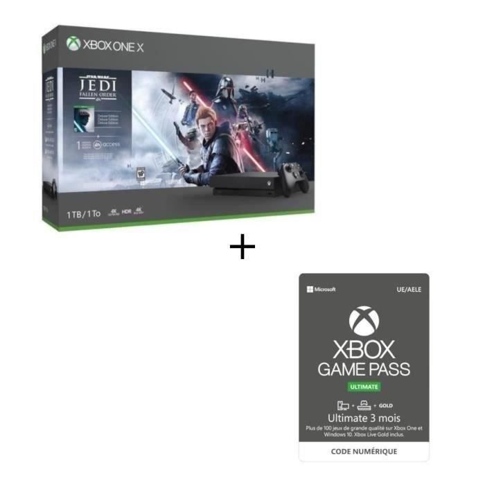 Xbox One X 1 To Star Wars Jedi : Fallen Order + Abonnement Xbox Game Pass Ultimate 3 mois