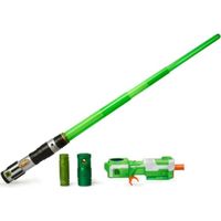 STAR WARS - Sabre Laser avec Blaster Intégré - HASBRO - Personnalisable - Vert