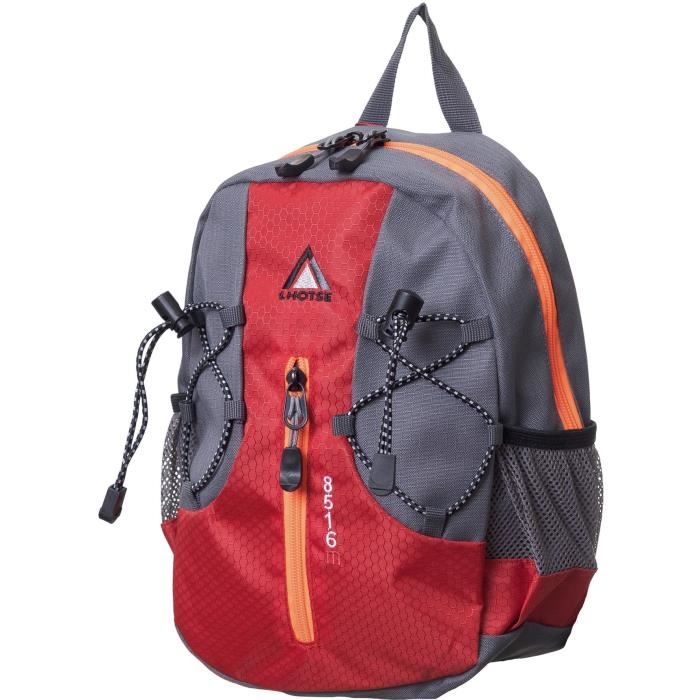 LHOTSE Sac à dos enfants 8 litres Gris Rouge