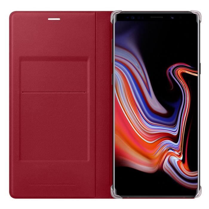 SAMSUNG Flip Wallet cuir Rouge