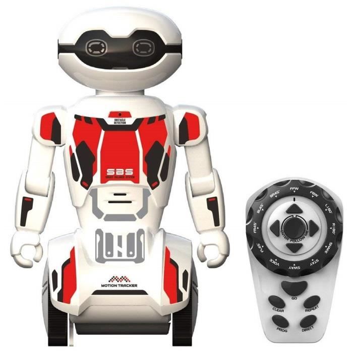 SILVERLIT - Macrobot - Robot Humanoïde radiocommandé - Blanc & Rouge