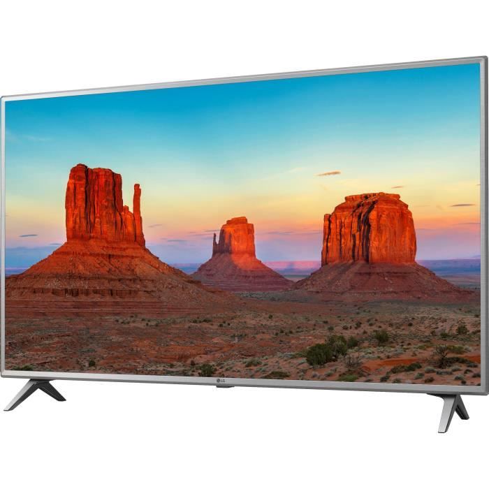 LG 50UK6500 TV LED 4K UHD 126 cm (50-) - SMART TV - 4 x HDMI - 2 x USB - Classe énergétique A