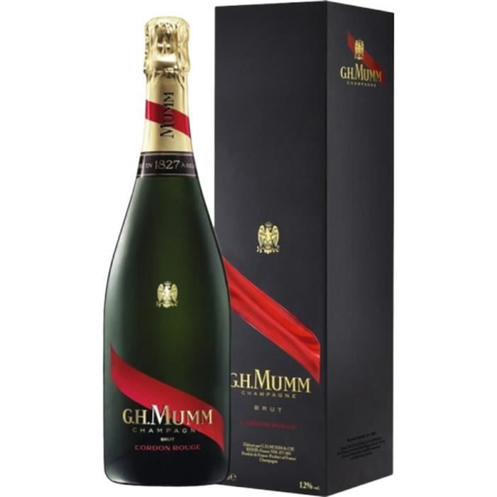 Champagne Mumm Cordon Rouge avec étui - 75 cl