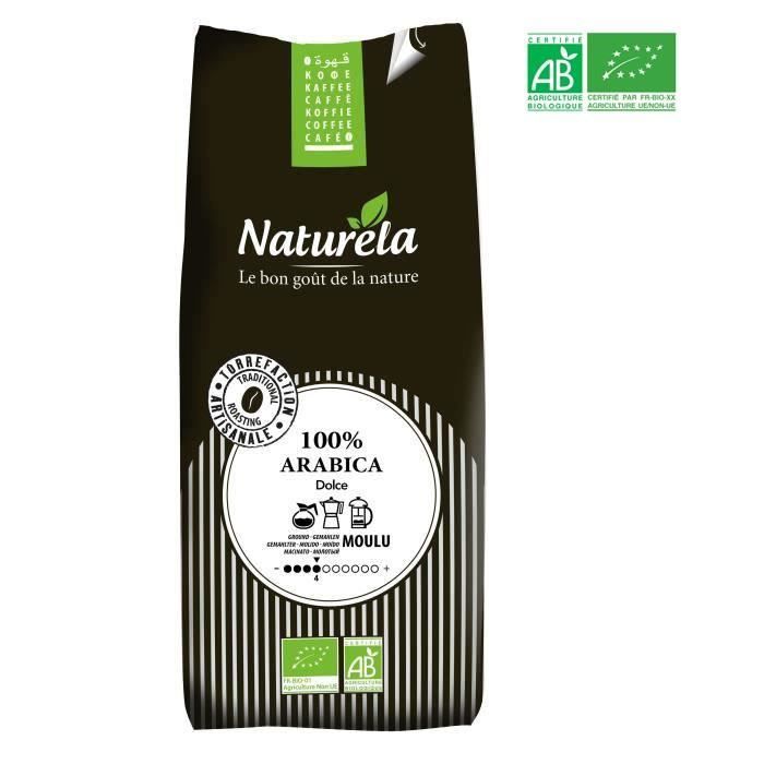 NATURELA Café moulu - 100 % arabica - N° 1 - BIO - 1 kg