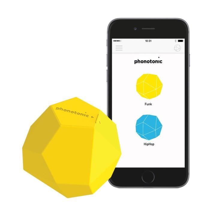 Phonotonic - Capteur de musique pour Smartphone/Tablette - Jaune