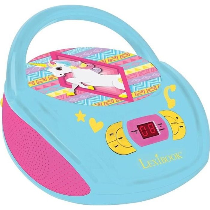 LEXIBOOK Lecteur CD enfant licorne