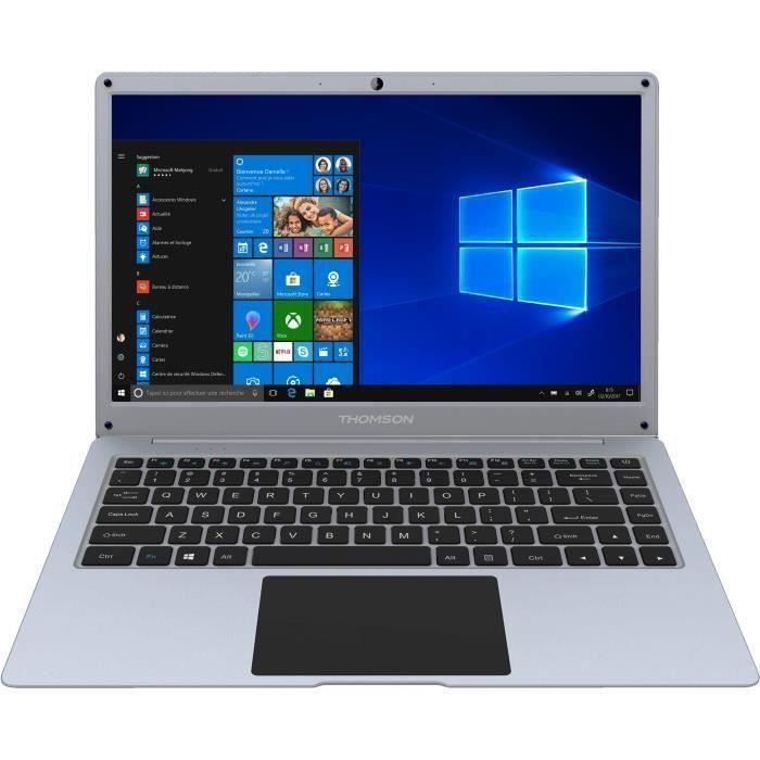 THOMSON PC Portable - NEO14A-4SL64 - 14,1- HD - INTEL Atom X5-E8000 - RAM 4Go - Stockage 64Go eMMC - Windows 10 - Silver