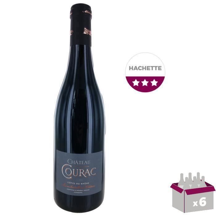 Château Courac 2018 Côtes du Rhône - Vin Rouge de la Vallée du Rhône x6