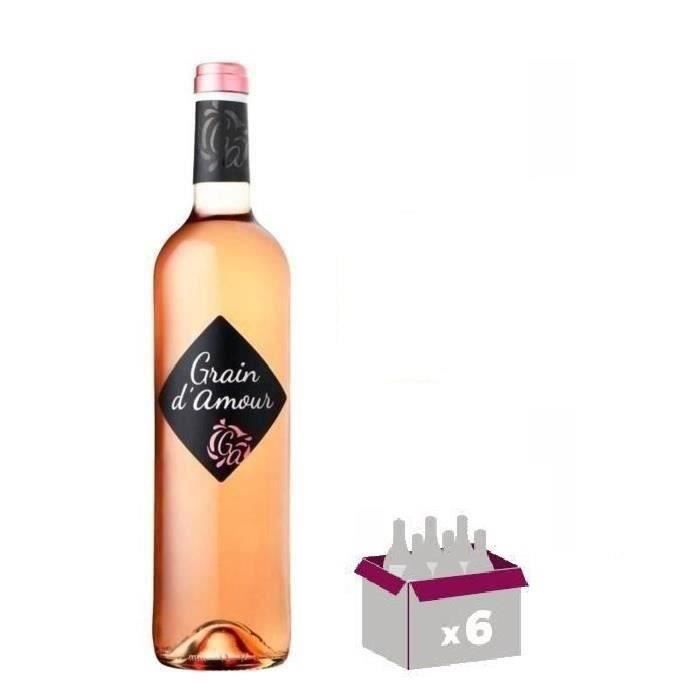 Grain d'Amour - Vin rosé doux du Sud Ouest x6