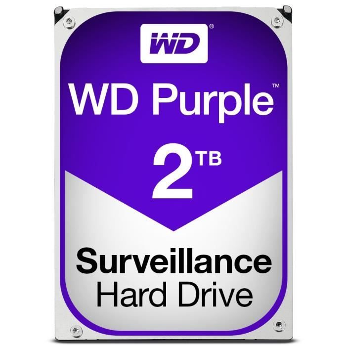WD Purple™ Disque Dur 2To 64Mo 3.5