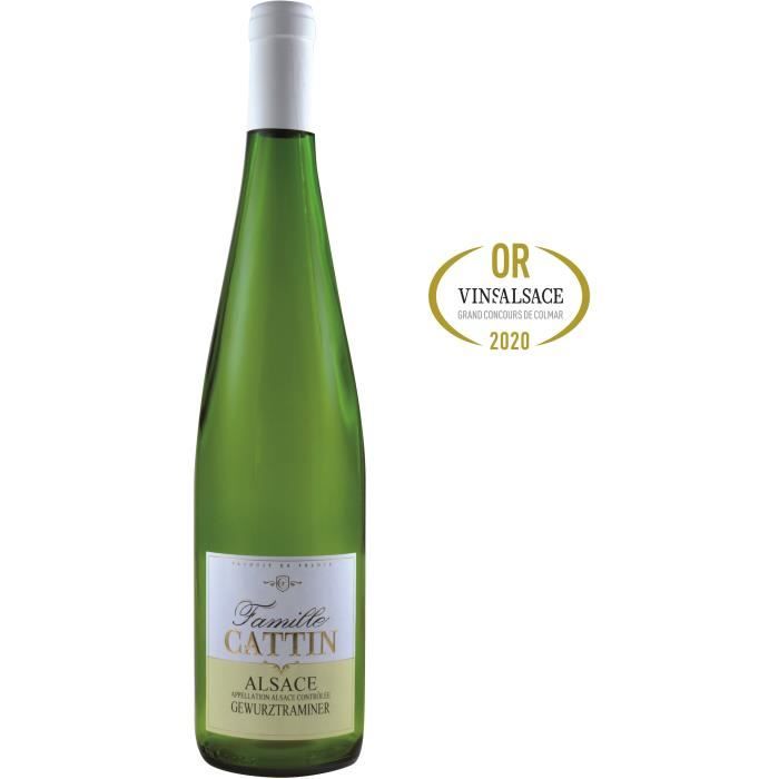 Famille Cattin Gewurztraminer 2019 Alsace - Vin blanc d'Alsace
