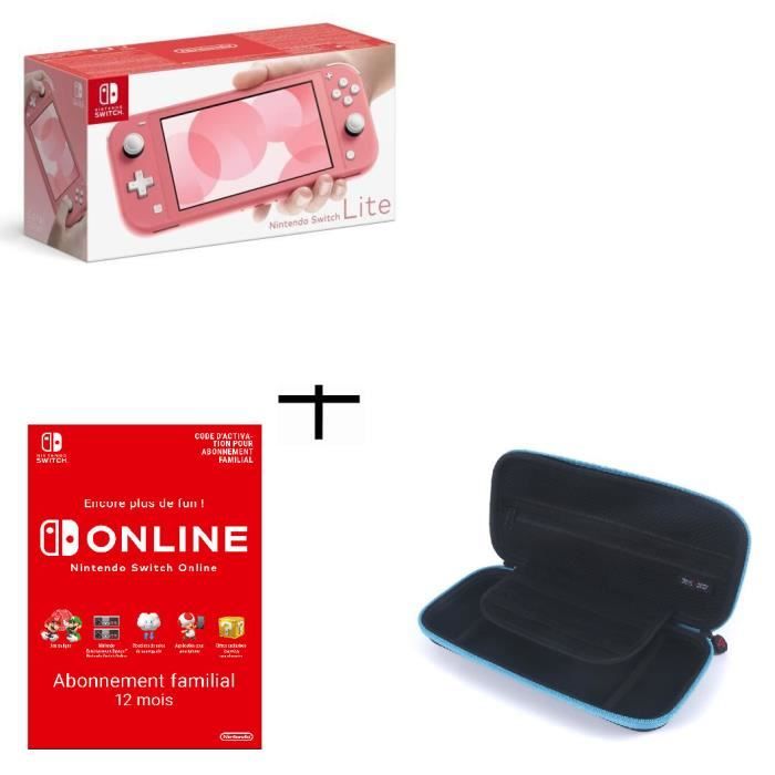 Pack Switch Lite Corail + Abonnement 12 mois Familial  + Housse transport steelplay