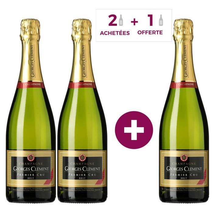 2 achetées + 1 offert - Champagne Georges Clément Premier Cru