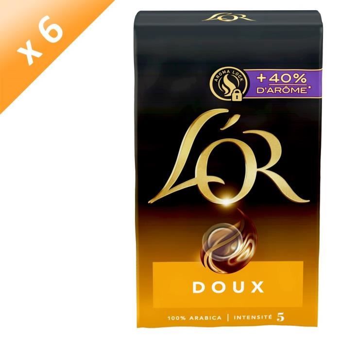 Lot de 6 - L'OR Café moulu doux - 250 g