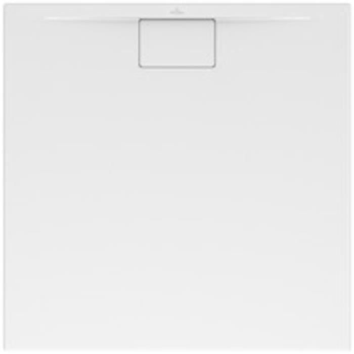 VILLEROY & BOCH - Receveur de douche Acrylique antidérapant - Architectura MetalRim - blanc - carré 900 x 900 x 15 mm