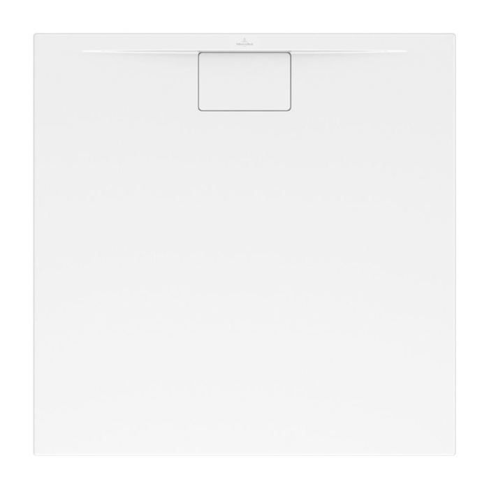 VILLEROY & BOCH - Receveur de douche Acrylique antidérapant - Architectura MetalRim - blanc - carré 900 x 900 x 15 mm