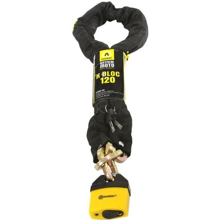 AUVRAY K-Bloc 120 Antivol Chaîne avec Cadenas