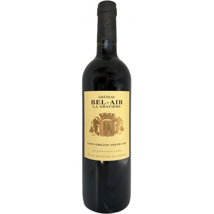 Château Bel-Air La Gravière 2016 Saint-Emilion Grand Cru - Vin rouge de Bordeaux