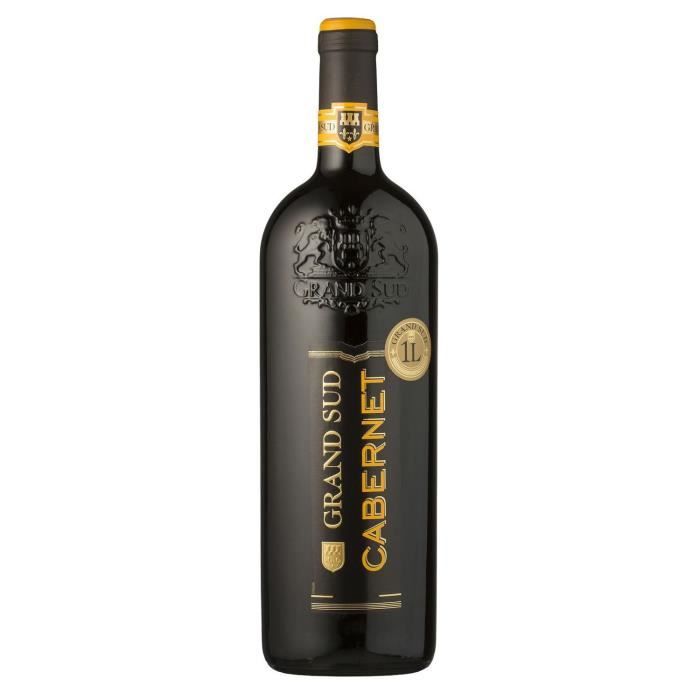 Grand Sud Cabernet IGP Pays d'Oc - Vin rouge du Languedoc Roussillon - 1L