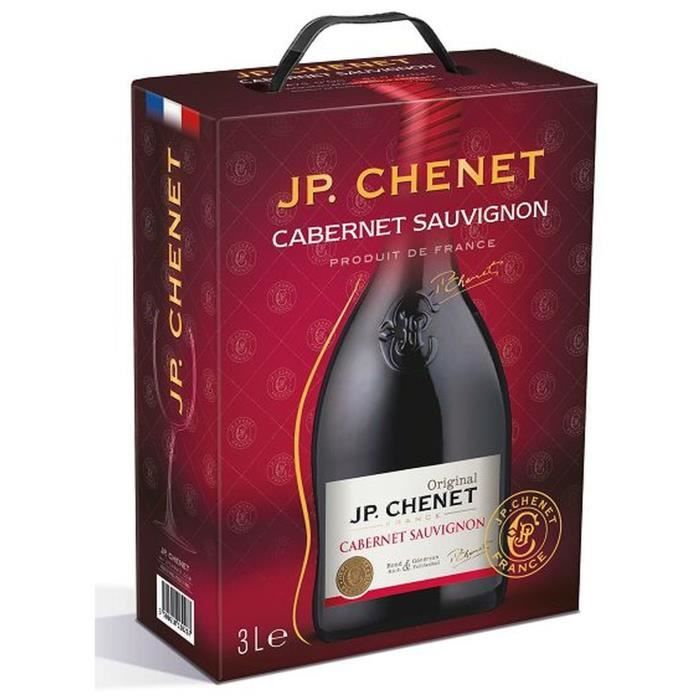 JP Chenet IGP Pays d'Oc Cabernet Sauvignon - Vin rouge du Languedoc Roussillon - 3L