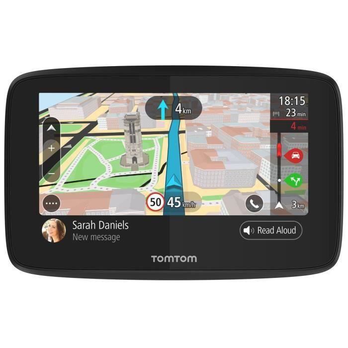 TOMTOM GO 5200 Cartographie Monde Trafic Zones de Danger à vie et Appel Mains-Libres (1PL5.002.04) Noir