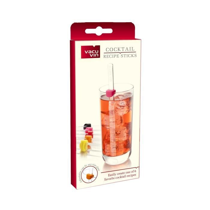 VACUVIN 6 sticks à cocktails