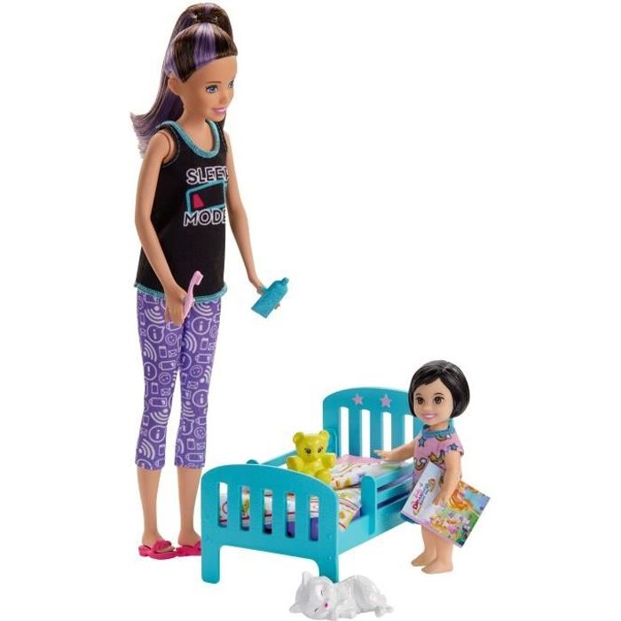 BARBIE Skipper baby-sitter Heure du Dodo