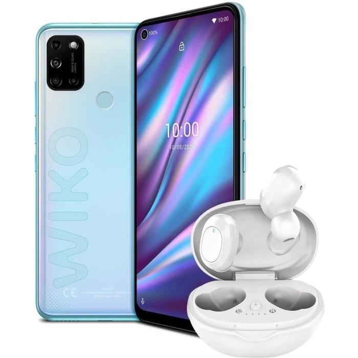 WIKO View5 Plus Argent + Wibuds Essentials offerts