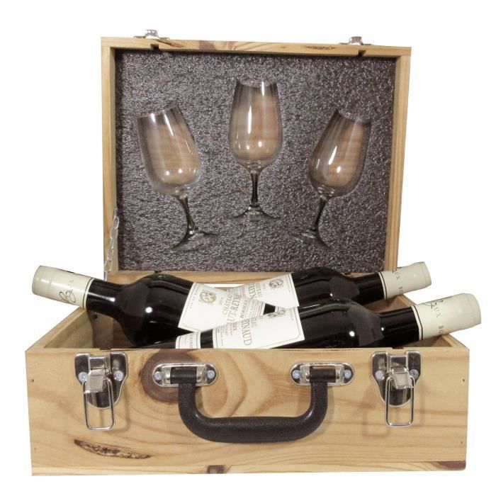 Coffret Vin Trio Dégustation avec verres INAO