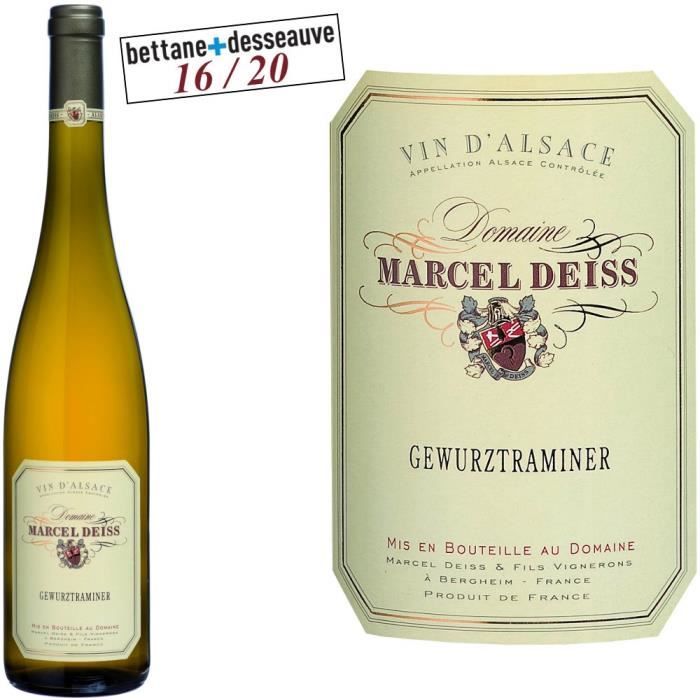 Domaine Deiss Gewurztraminer - Vin blanc d'Alsace