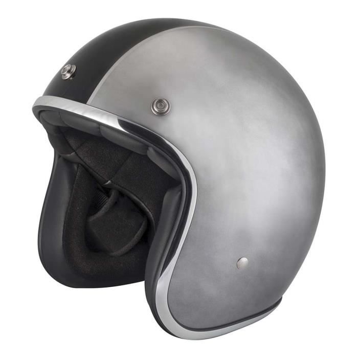 STORMER Casque Jet Pearl Wax Gris Noir