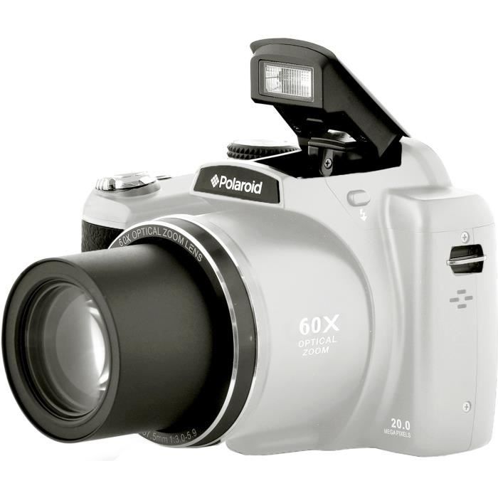 POLAROID IX 6038 Appareil photo numérique Bridge - 20 Mpx - Zoom optique x60 - Blanc