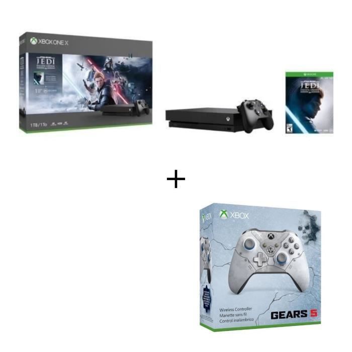 Xbox One X 1To Star Wars Jedi : Fallen Order + Manette Xbox Sans Fil Edition Spéciale Gears 5
