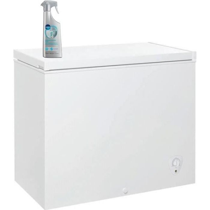 Pack OCEANIC - Congélateur coffre - 194L - A+ - Froid statique - Blanc + WPRO DEF102 Dégivrant congélateur