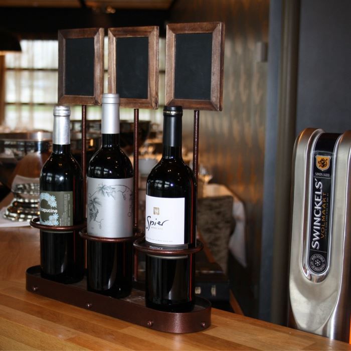 Présentoir pour bouteilles de vin professionnel en acier - Securit