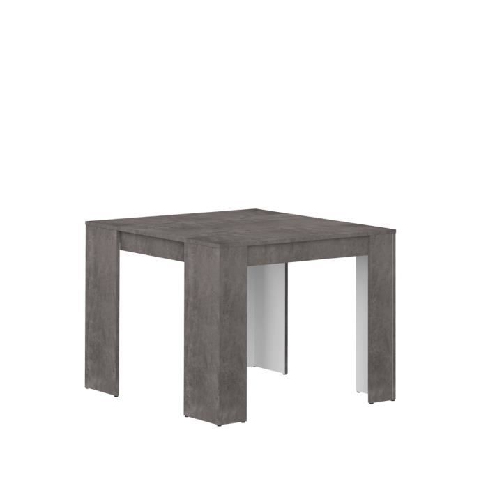 MEXX Console extensible 49-198 cm - Décor béton
